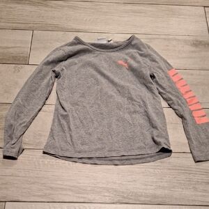 🦔Puma Kids Gray and Pink Long Sleeve Shirt🍍